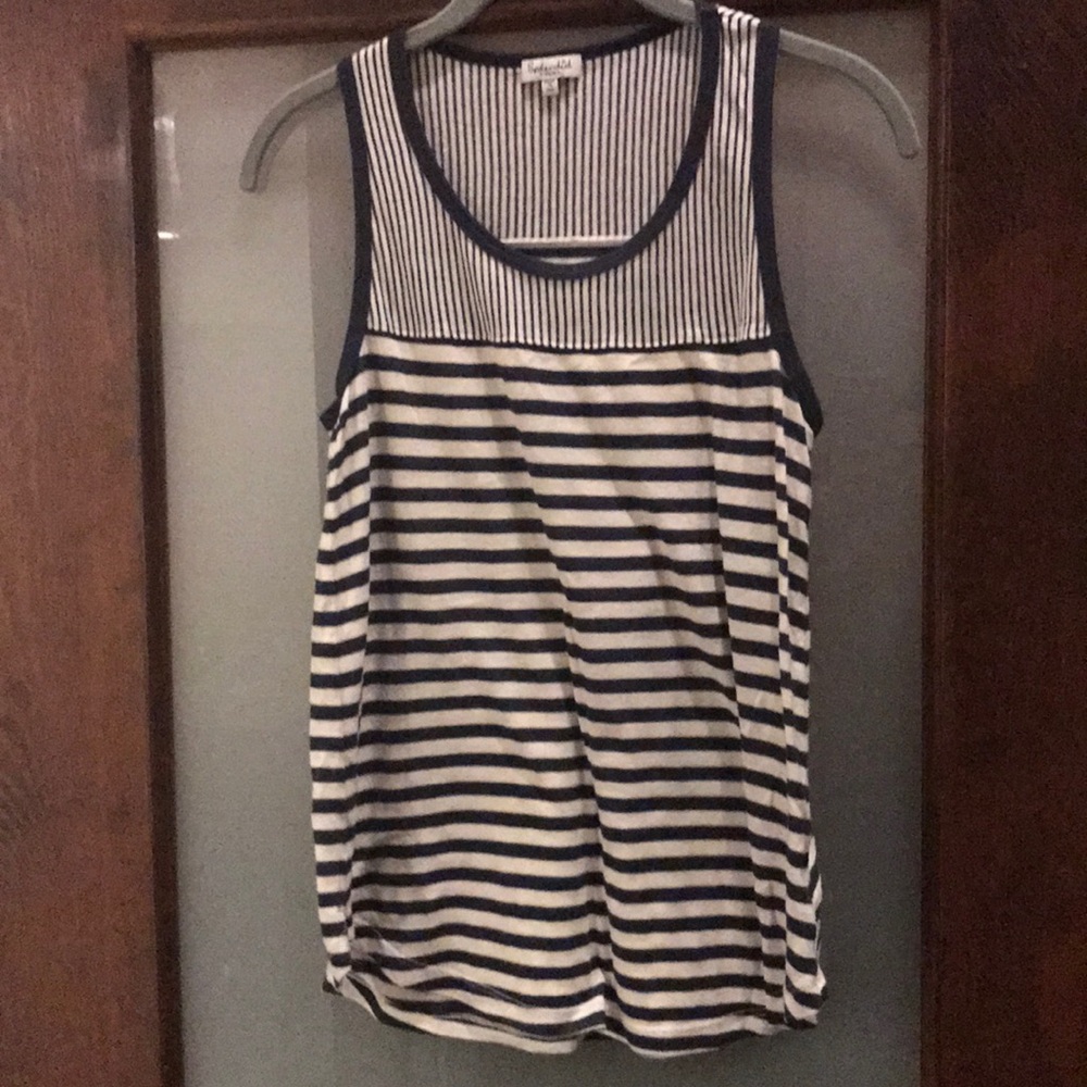 Striped flowy tank